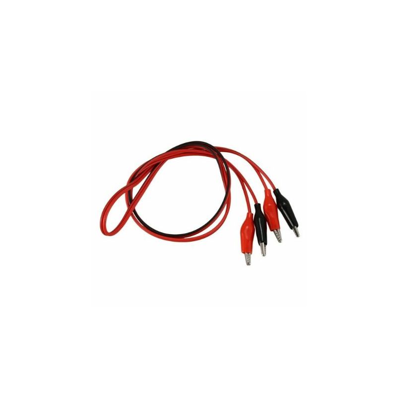 Alligator Clips Crocodile to Crocodile Cable,1M,Red