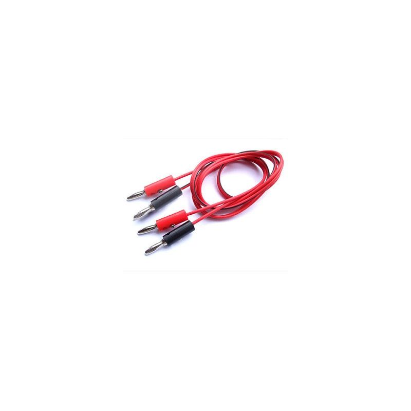 Stackable Banana Plug Cable Set – 4 mm, 100 cm Length, 16 AWG Silicone Wires for Lab & Test Equipment