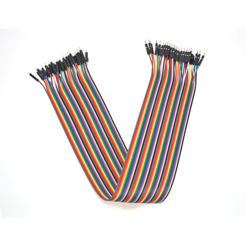 Male to Male Jumper Wire 40CM, Set of 40- Colorful and Durable for Electronics Projects