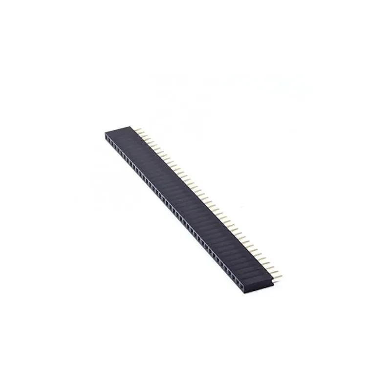 Female Header 40-Pin, 2.54mm Pitch, Single Row, Straight Connector