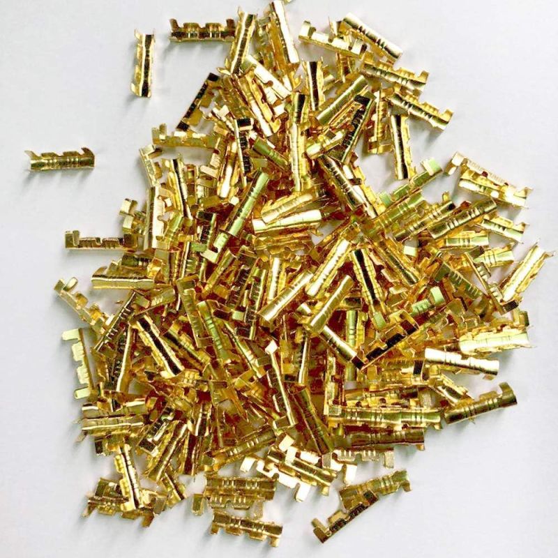 Female Crimp Pins Gold-Plated for 2.54mm Housing Connectors – Pack of 1000