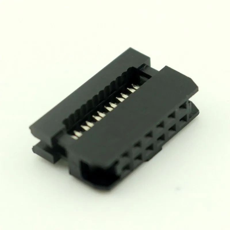 IDC Connector, 16-Pin, 2.54 mm Pitch, Straight Type for Ribbon Cable Connections