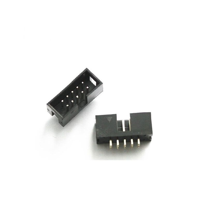 IDC 10-Pin Male Connector Straight 2.54mm Pitch Dual Row Header