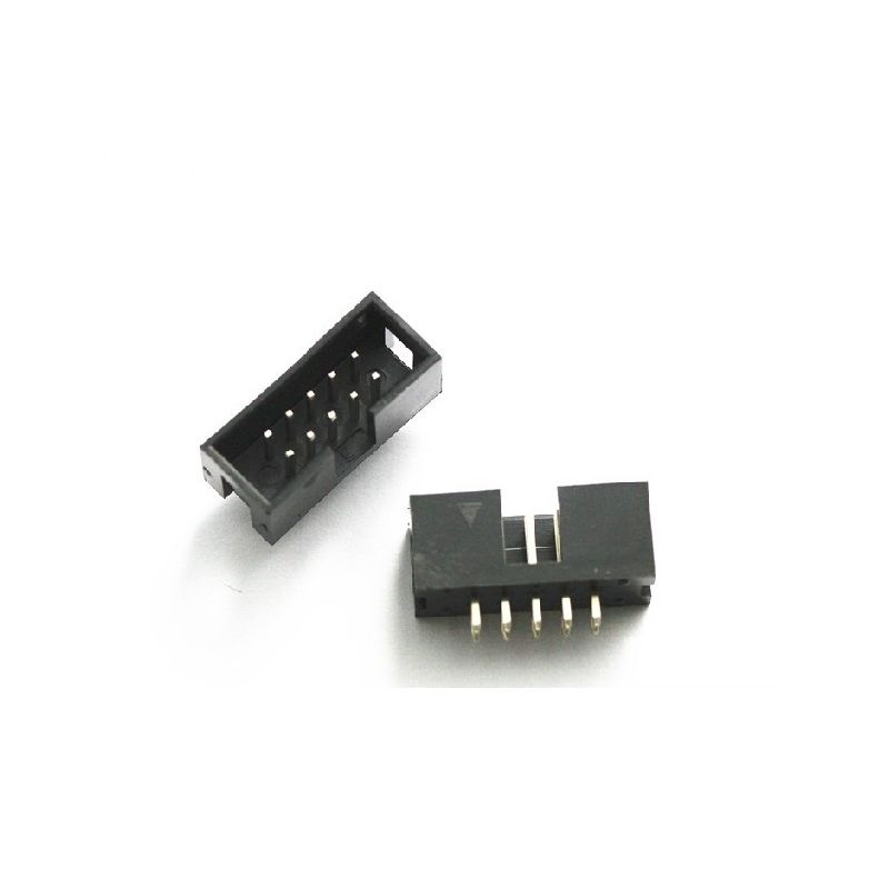 IDC 2×5-Pin Male Header, 10-Pin, Straight Through-Hole, 2.54 mm Pitch Connector