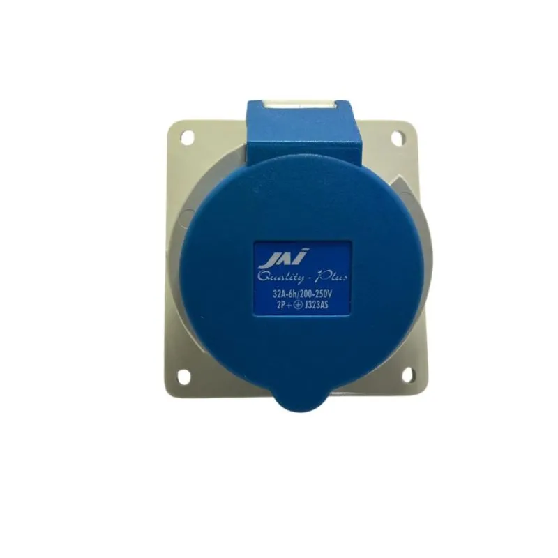 J323AS ,Industrial 3-Pin Socket - 32A, 200-250V, Heavy Duty Engineering Plastic