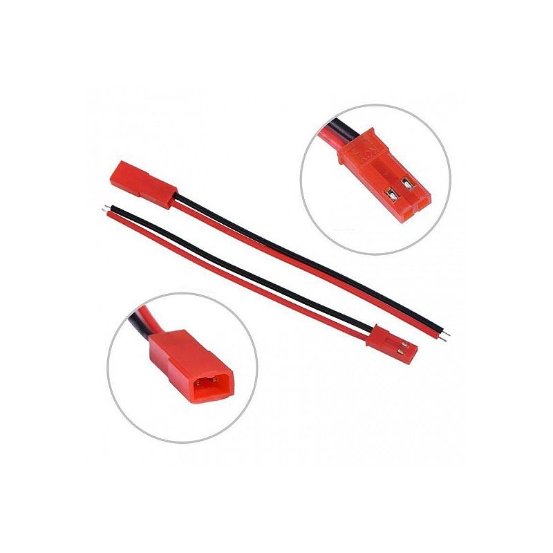 JST Connector with wire,2-Pin,Female
