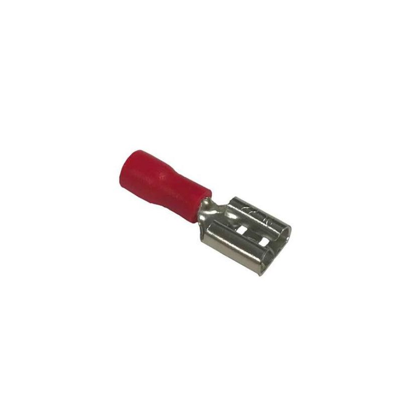 FDD1-25-250 Insulated Female Disconnect Terminal Red 22-16AWG 0.5-1.5mm² 250V 10A