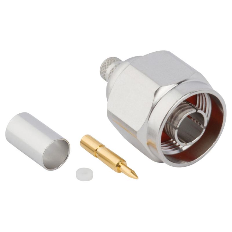 172395 RF Connector N Straight Plug Cable Amphenol 50 Ohm Crimp Type