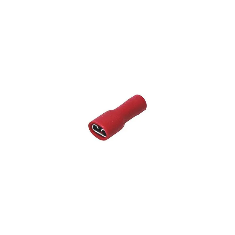 FDFD1.25-250 Female Disconnect Terminal Red Fully Insulated 22-16AWG 250 Tab Width