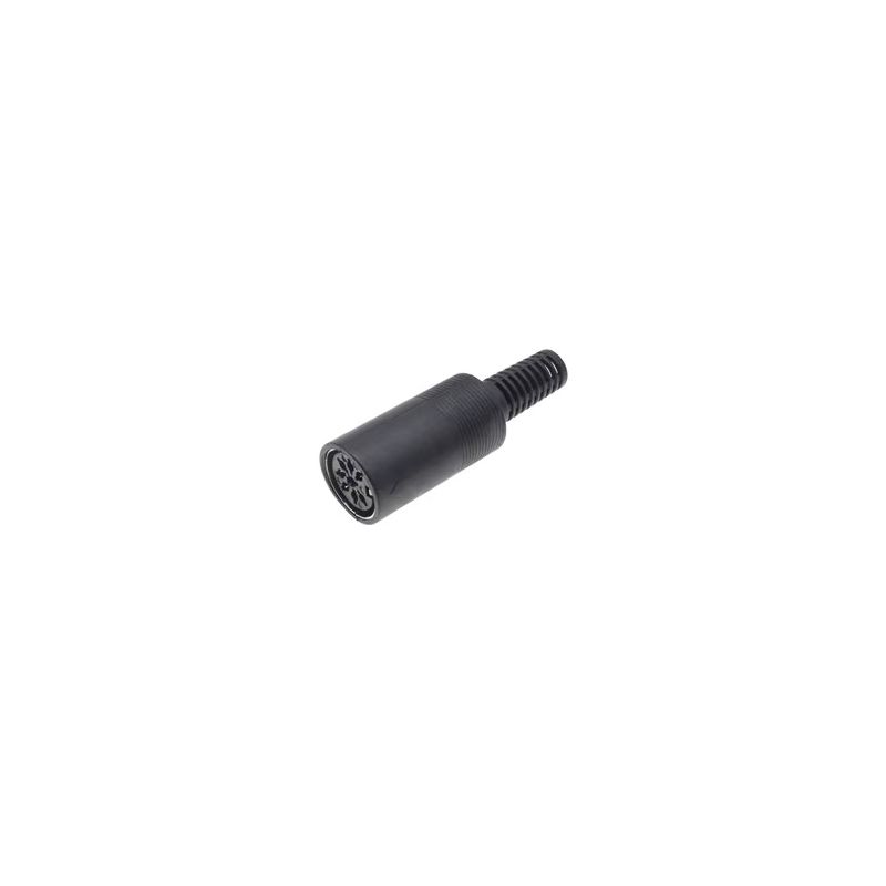 XLR Female Connector 8 Pins Durable Metal and Plastic Body Cable Mount