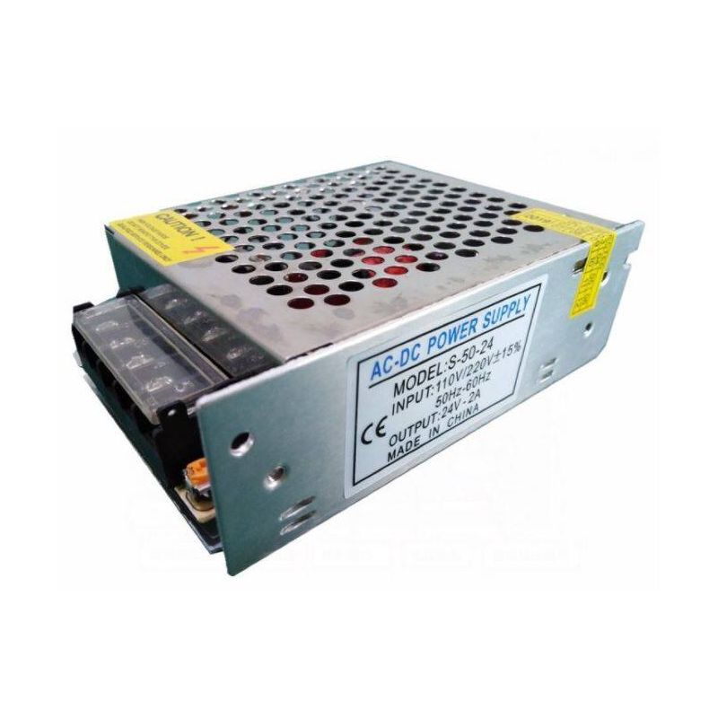 S-50-24,24V,2A Power Supply, Industrial Grade, AC to DC Converter