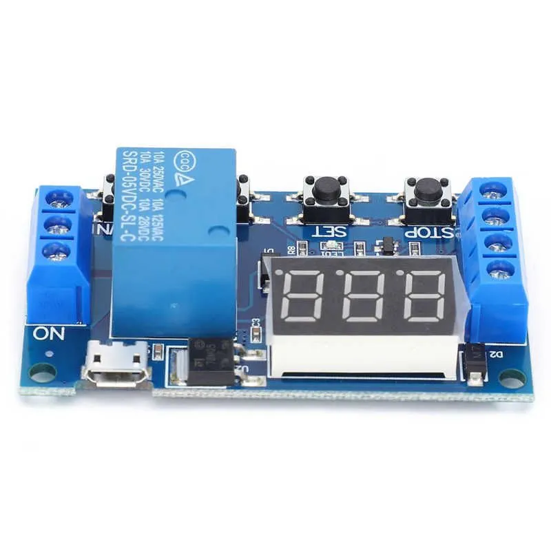 JZ-801 ,Multifunction Delay Timer Switch-5VDC, 10A Relay