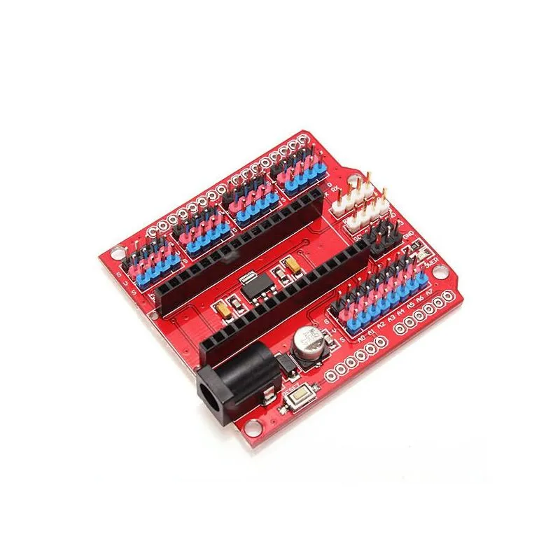 Arduino Nano Expansion Shield, I/O Expansion Board for Sensor Modules, Power Jack and Screw Terminals