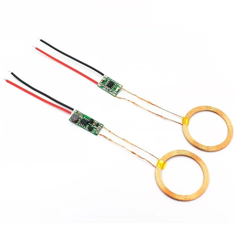5V/1A Wireless Power Supply Module, Wireless Charger Transmitter and Receiver Circuit Board for DIY Projects and Phones