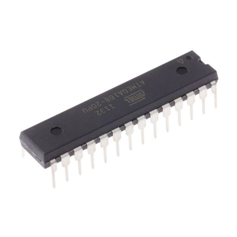 ATMEGA168-20PU Microcontroller, 8-bit AVR with 20MHz Max Speed, Comprehensive I/O Ports, Ideal for Advanced DIY Projects and Professional Applications