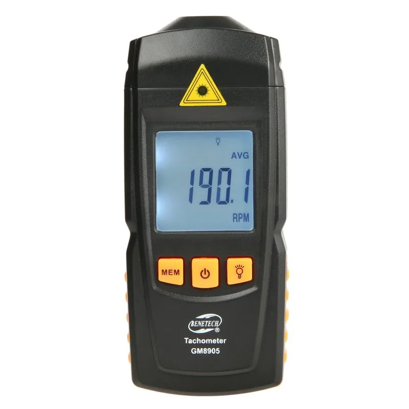 Benetech GM8905 Digital Tachometer Non-Contact 2.5-99,999 RPM​