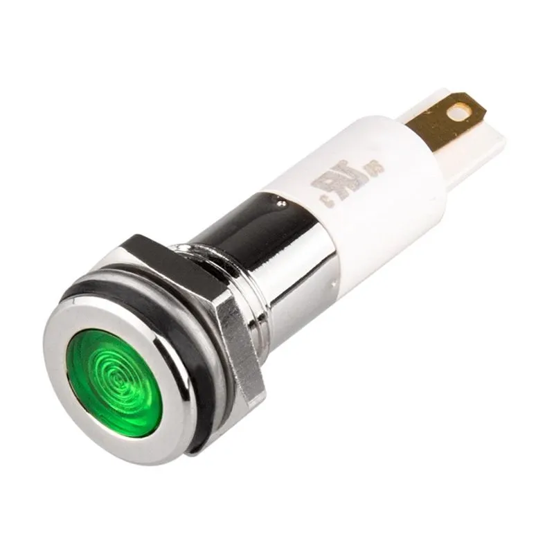 Indicator Light, 10mm Green, 24V LED