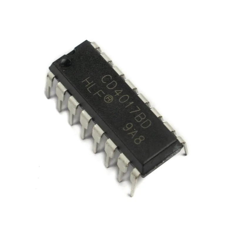 CD4017BD,Decade Counter with 10-Decoded Outputs and Carry-Out,DIP-16