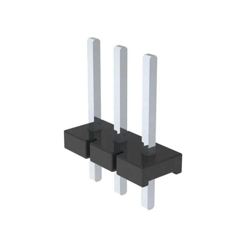 HPM-03-01-T-S,Male Header Connector, 2.54mm Pitch, Through-Hole,3-Pin