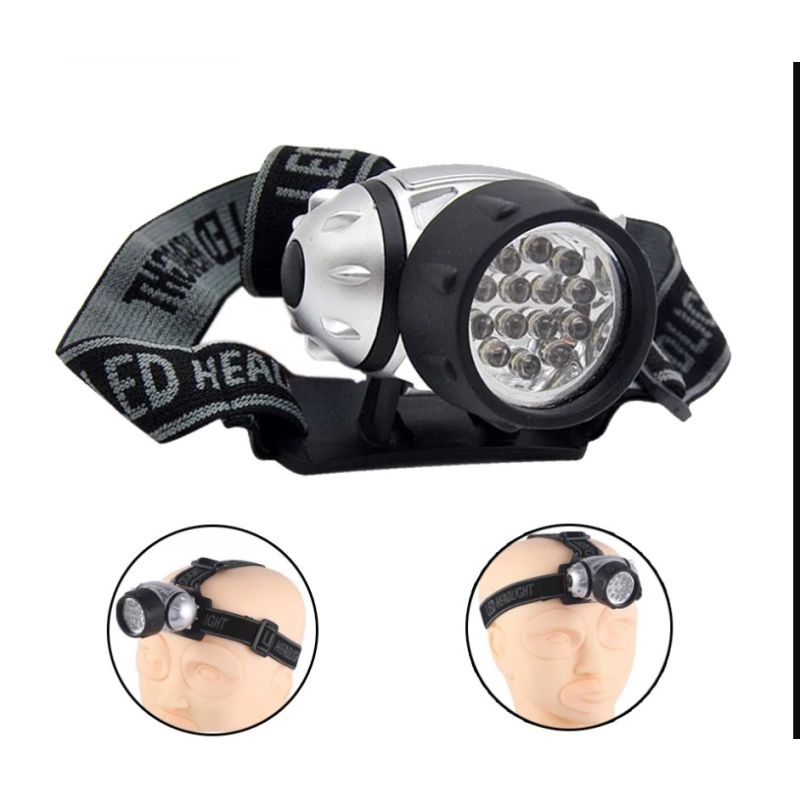19 LED Headlamp - Adjustable, Hands-Free Lighting with Elastic Strap