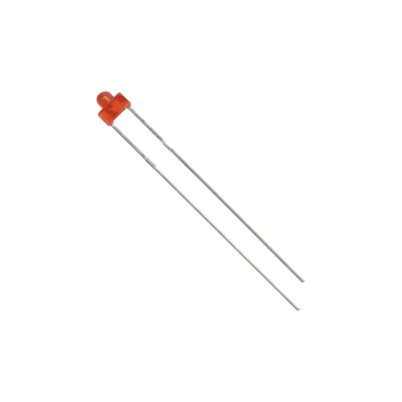 1.8mm Rectangular Red LED-Diffused Lens, High-Brightness Indicator