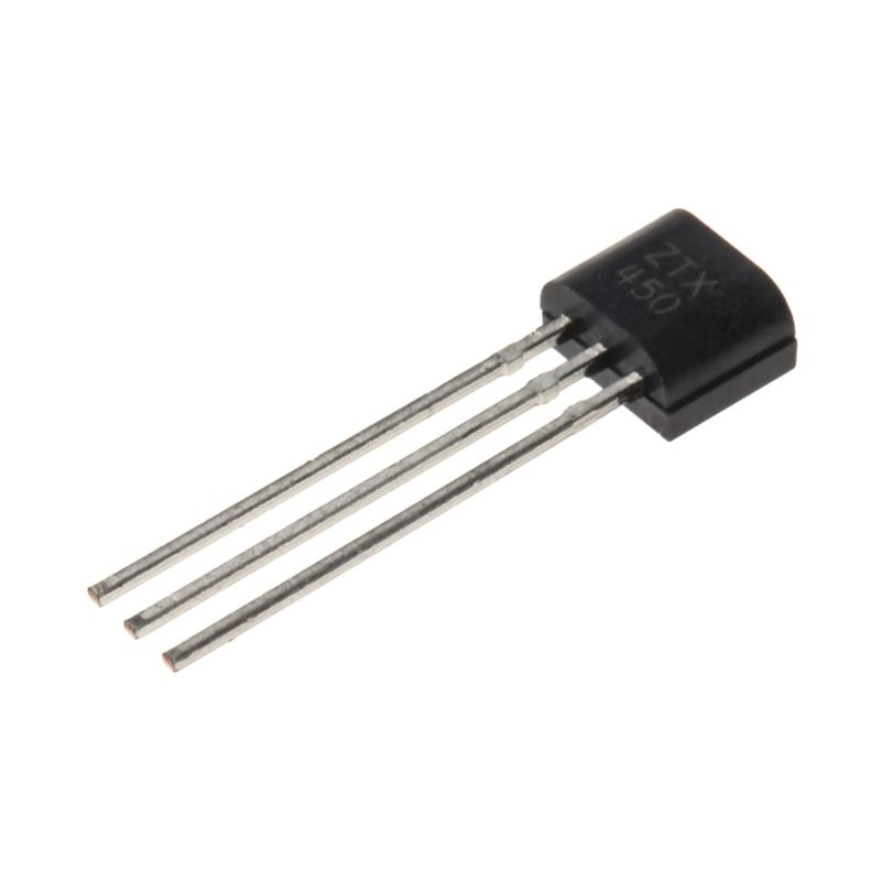 ZTX450 ,NPN Medium Power Transistor, 1A Continuous Current, TO-92
