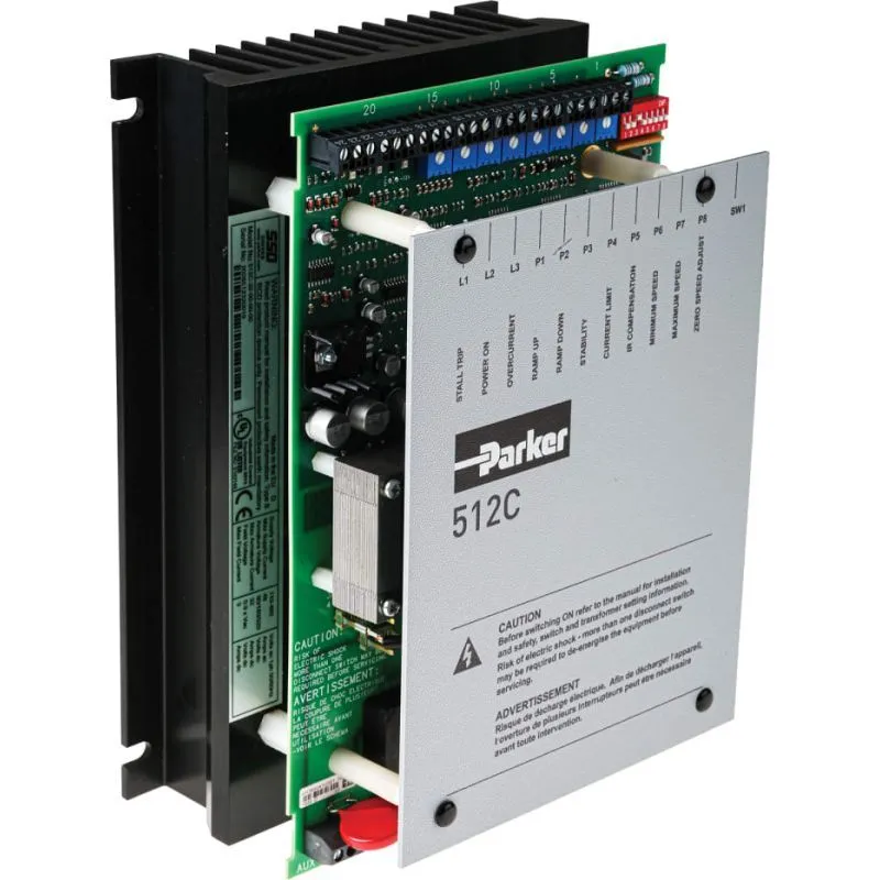 512C-32-00- 00-00 Parker DC Motor Controller, 1 Phase, Voltage Control, 110 → 115 V, 220 → 240 V, 380 → 415 V, 32