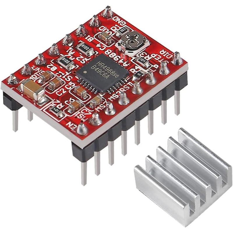 A4988, Stepper Motor Driver Module – Adjustable Current, Microstepping