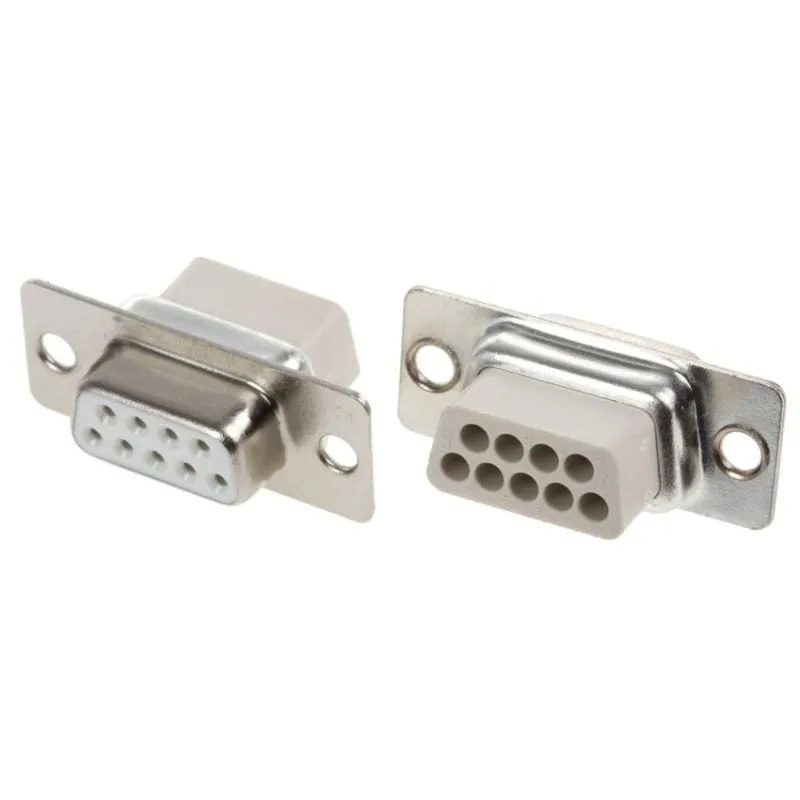 DBC09SS-NW, D-Sub Connector Housing Socket 9-Pin – 2.77mm Pitch, Straight, Crimp, MHD Series