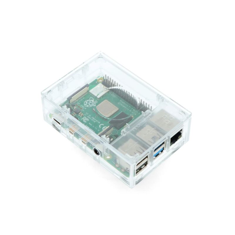 Raspberry Pi 4 Acrylic Case – Transparent Protective Enclosure
