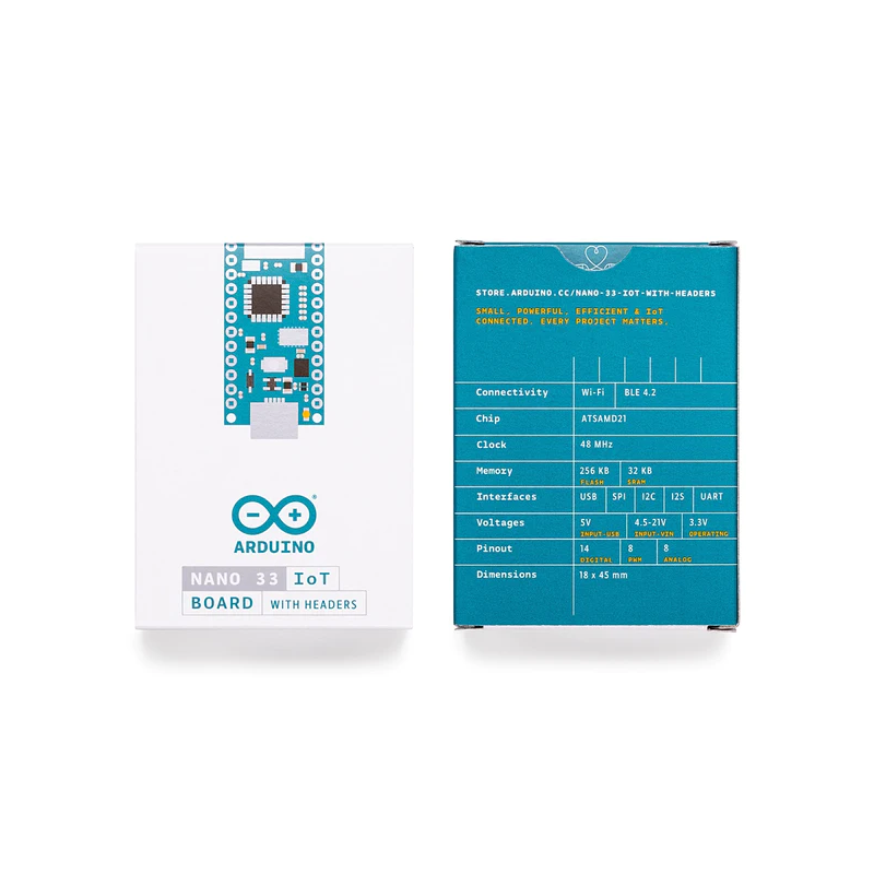 ABX00032 NANO 33 IoT BOARD WITH HEADERS