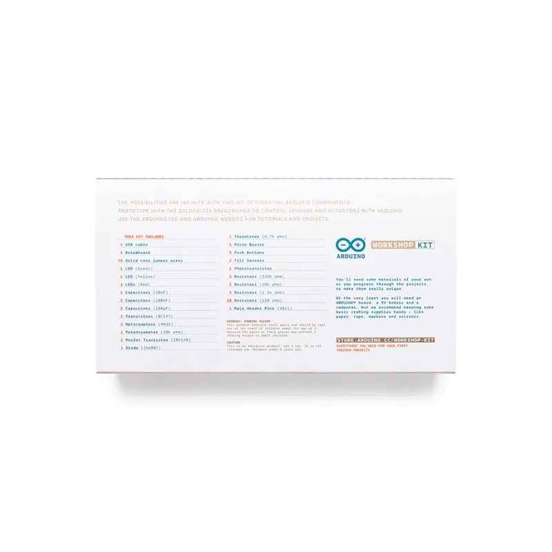A000010 ARDUINO - KIT WORKSHOP BASE LEVEL