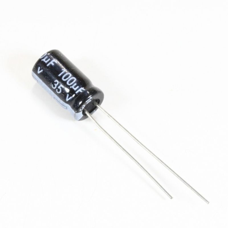 Aluminum Electrolytic Capacitor,100uF,35V 