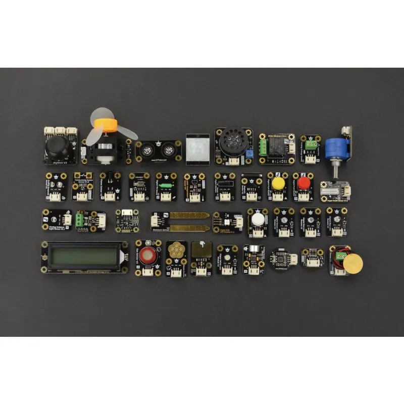 KIT0150, Gravity: 37 PCS Sensor Set for Arduino / Raspberry Pi