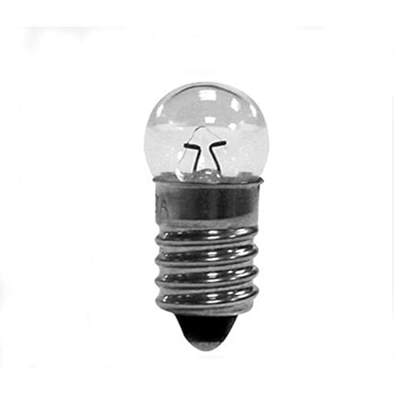 Miniature Screw-Type Lamp Bulb, E10 Base 9 mm, 6V / 12V / 24V Options, Indicator Light