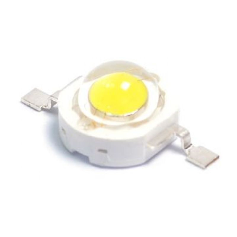 1W High‑Power LED COB Module with Integrated Lens, Bright White Light, 12V Input
