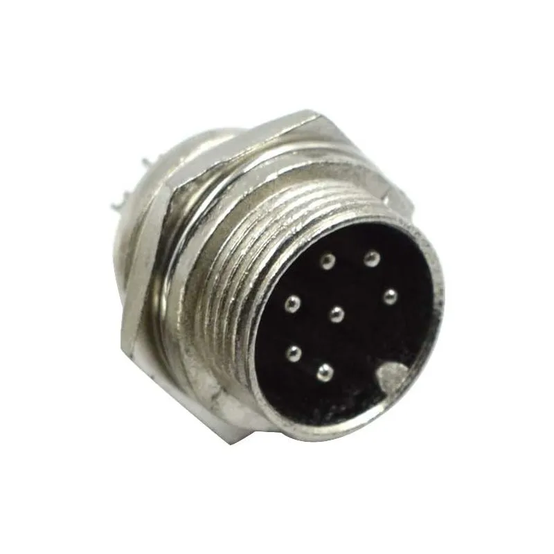 8-Pin XLR Male Panel Mount Connector