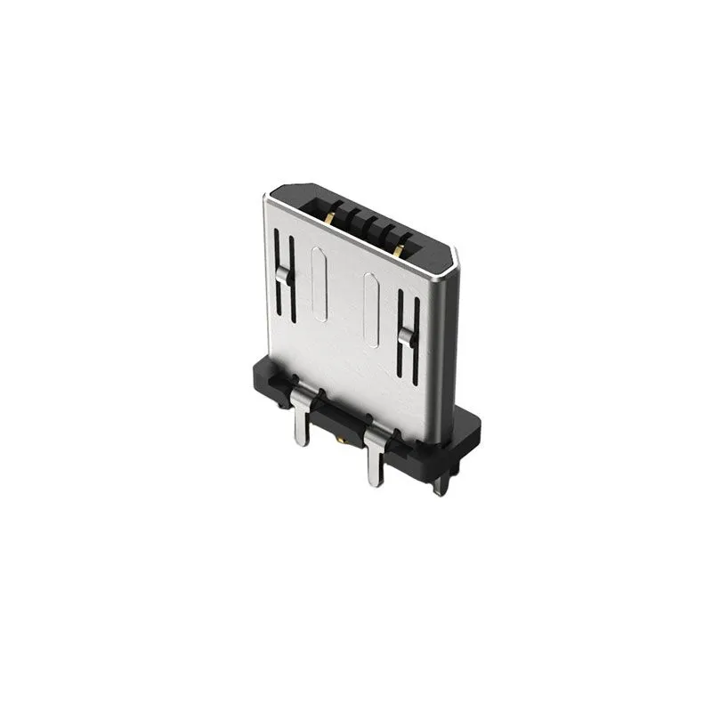 USB Connectors Micro B Plug, Vertical, TH, 30u", with peg, 1.30mm stakes & leads, T&RPN: USB3150-30-130-A
