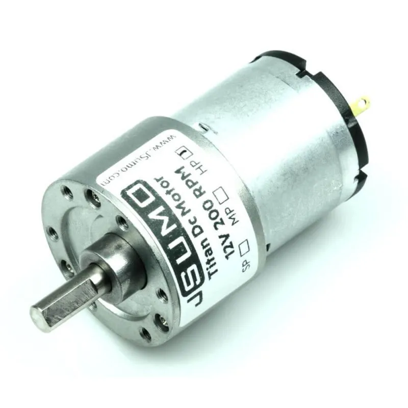Titan Dc Gearhead Motor 12V 200 RPM (60:1)