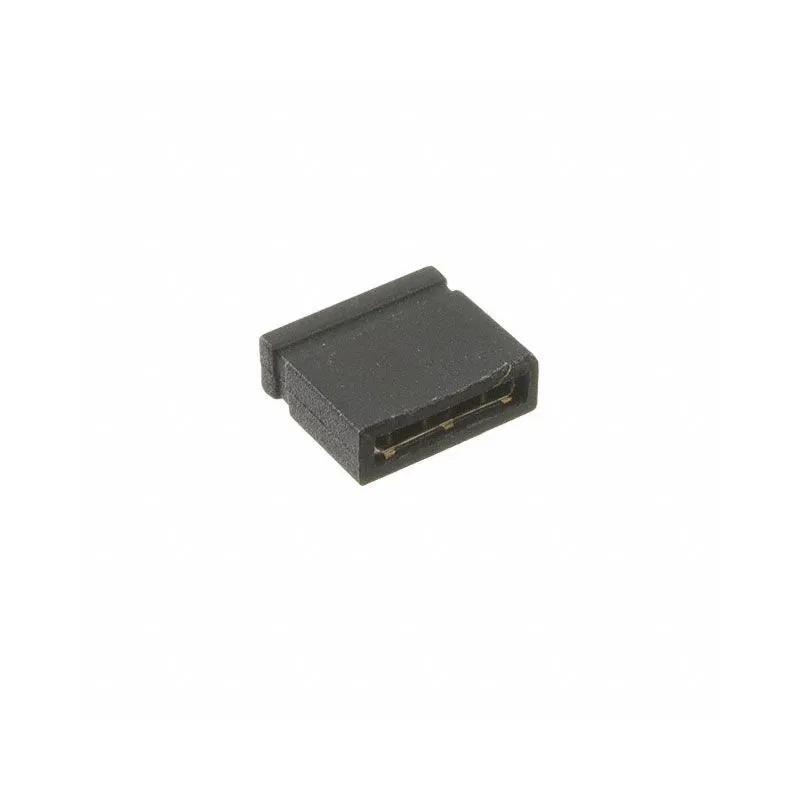 MSE-G 3 (1 x 3) Position Shunt Connector Black Closed Top 0.200"" (5.08mm) Gold