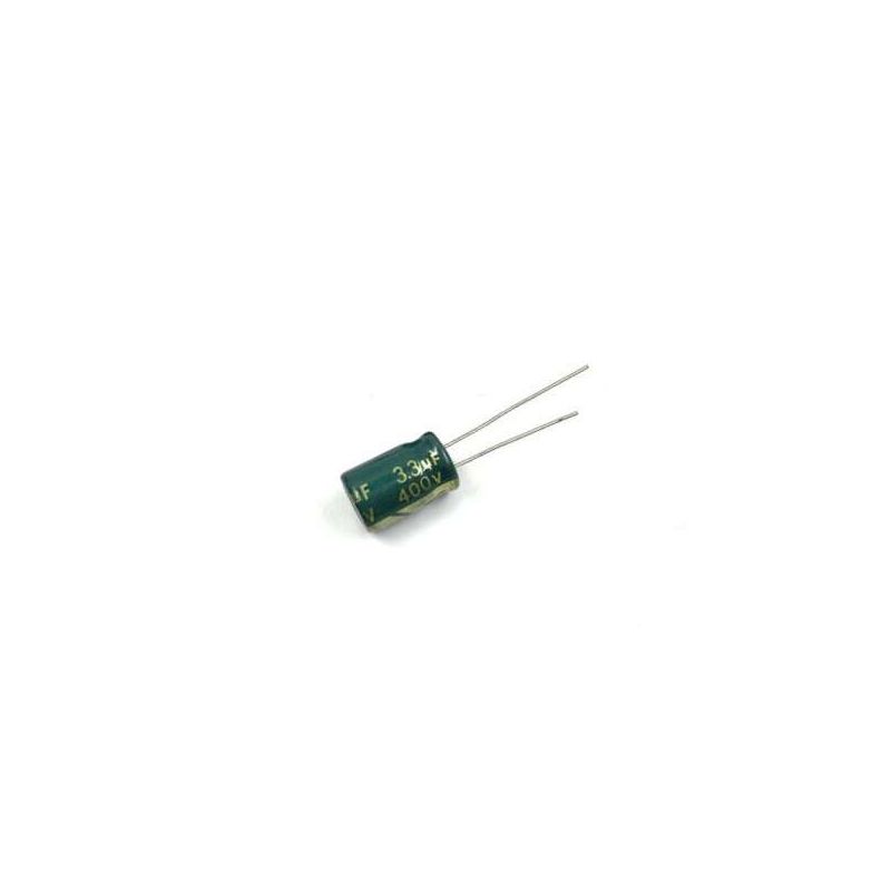 3.3uF 400V Electrolytic Capacitor  High Voltage, Compact Design