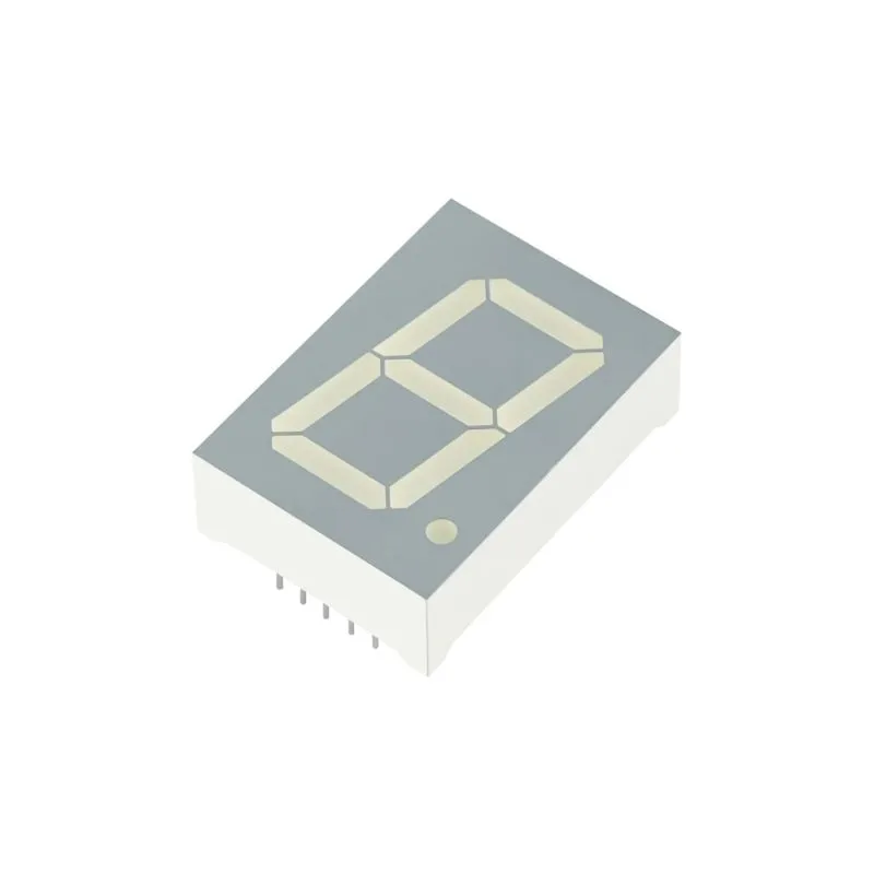 SC10-21CGKWA 1 Inch 7-Segment LED Display, Green Color, Common Cathode, Single Digit, 10.0mm Height