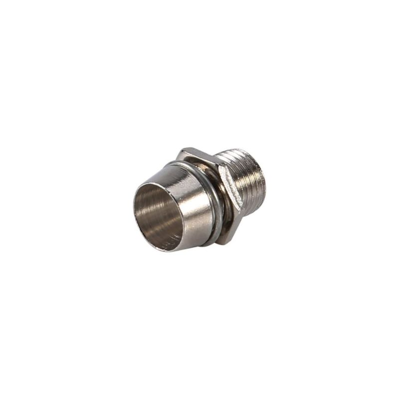 5mm LED Holder, Metal, Panel Mount with Nut and Washer, Chrome Finish