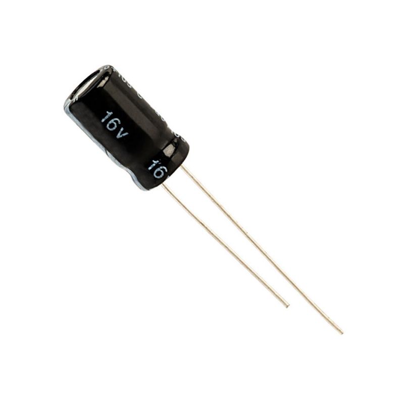 10uF Electrolytic Capacitor 16V ±20% Radial Lead Through-Hole