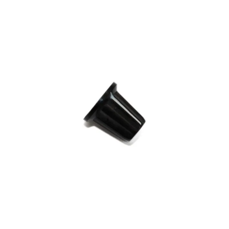 Knob A01 Black Plastic Control Cap for 6mm Shaft 15mm Diameter
