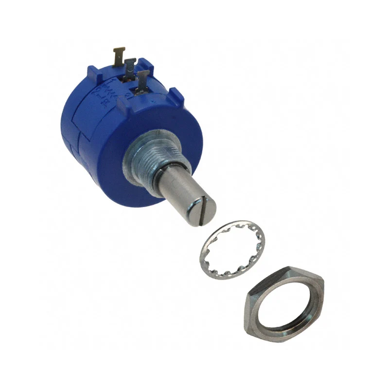 3590S-2-502L Precision Potentiometer 5K Ohm 10 Turn Wirewound Bushing Mount 2W