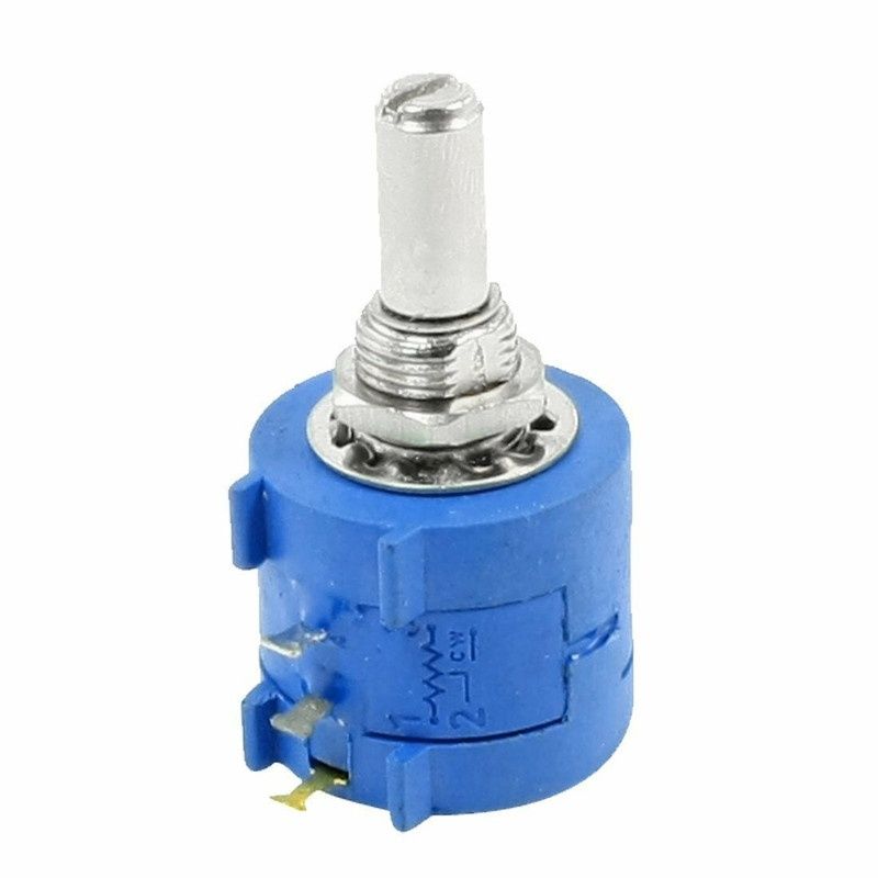 10 Turn Wirewound Precision Potentiometer 10 k Ohm, Panel Mount