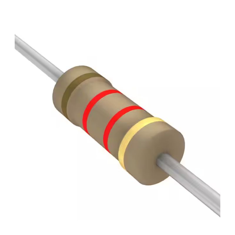 1.2K Ohm Resistor 1/4W ±5 Percent Carbon Film Axial Through-Hole