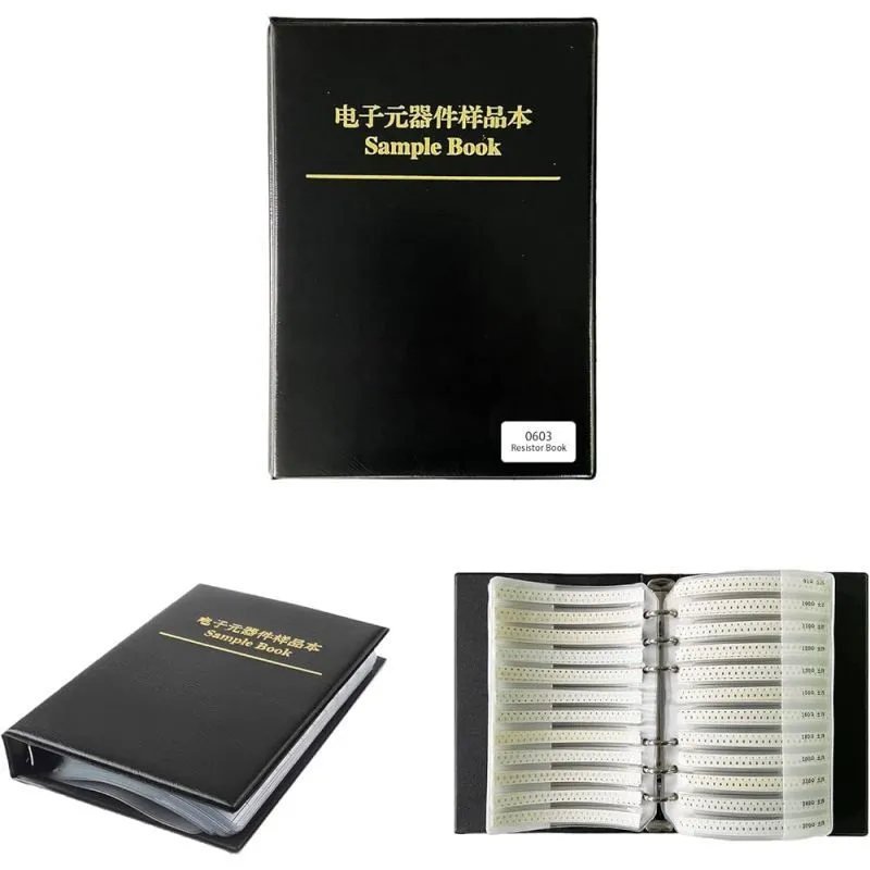 SMD Resistor Book Kit 0603 Size 1 Ohm to 1M Ohm ±1 Percent 170 Values 50pcs Each 0603 Sample Book