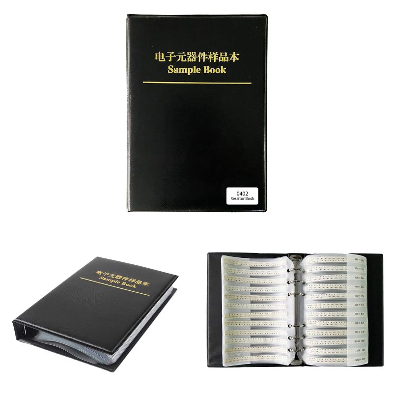 SMD Resistor Book Kit 0402 Size 1 Ohm to 1M Ohm ±1 Percent 170 Values 50pcs Each 0402 Sample Book